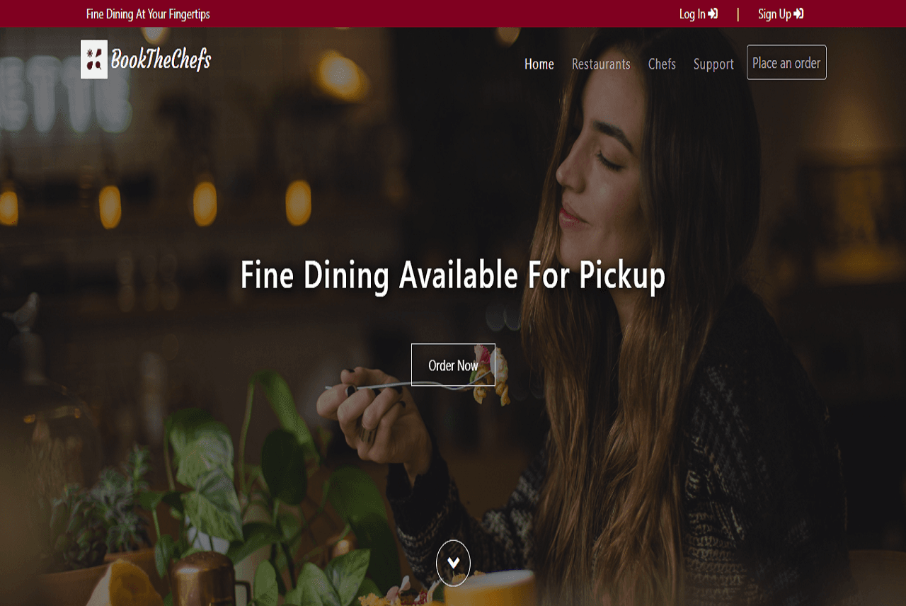 Book The Chefs project interface